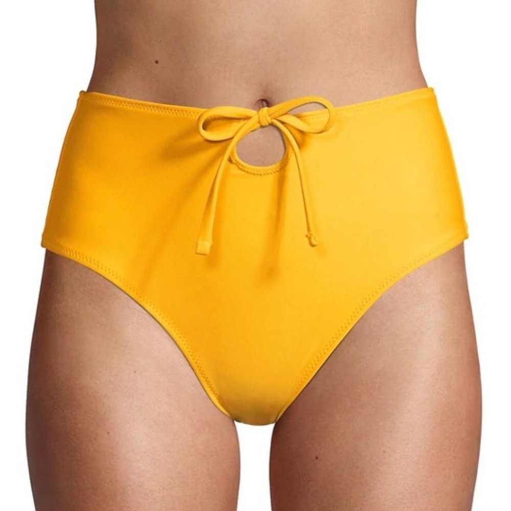 Solid & Striped The Nora Tie-Front Bikini Bottom in Tweety Size Small - Picture 1 of 10